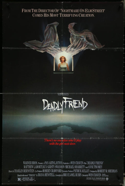 Deadly Friend (1986) Original Movie Poster Folded 27x41
