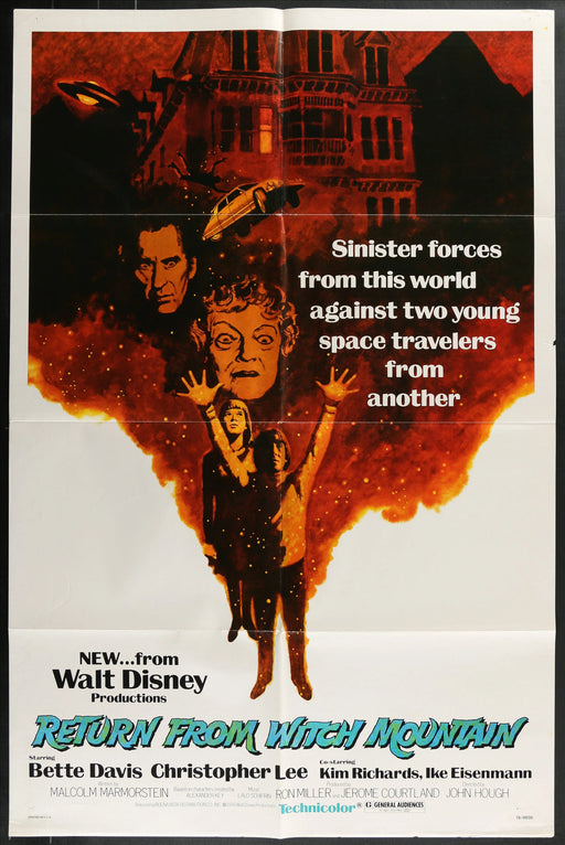 Return from Witch Mountain (1978) Original Movie Poster F 27x41