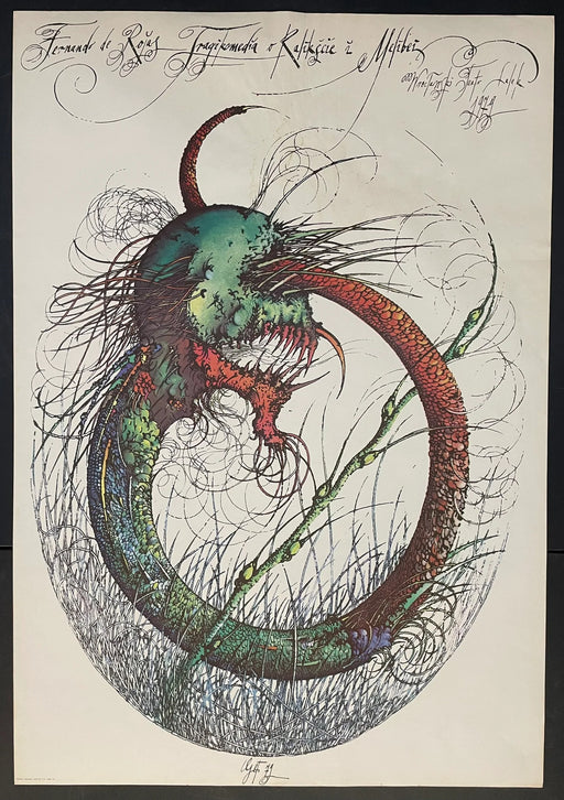 Tragicomedia o Kalikście i Melibie (1980) Original Polish Theatre Poster 26x38
