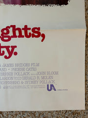BRIGHT LIGHTS, BIG CITY Michael J Fox 1988 ONE SHEET MOVIE POSTER 27 x 41 BP23