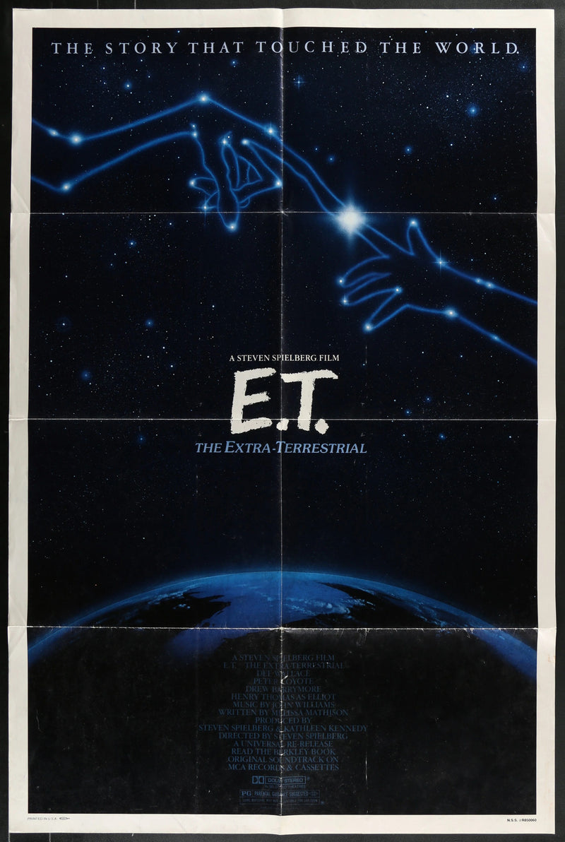 E.T. The Extra-Terrestrial (1982) Original Movie Poster Folded 27x41