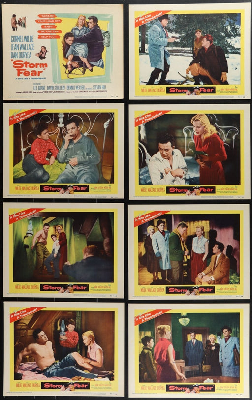 Storm Fear (1955) Original Lobby Card Movie Poster Set 11x14
