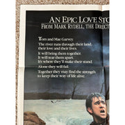 The River (1984) Original Movie Poster One-Sheet 27x41 Folded VF Cond BP110