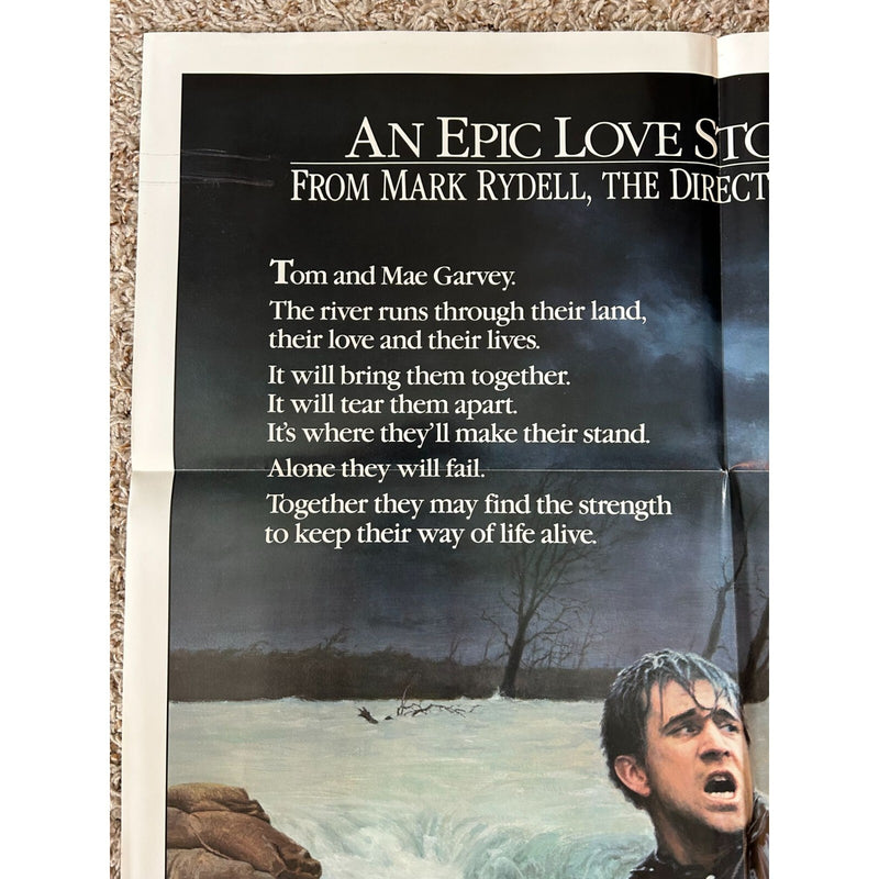The River (1984) Original Movie Poster One-Sheet 27x41 Folded VF Cond BP110