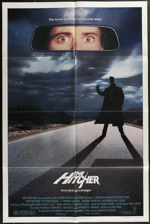 The Hitcher (1986) Original Movie Poster Folded 27x41