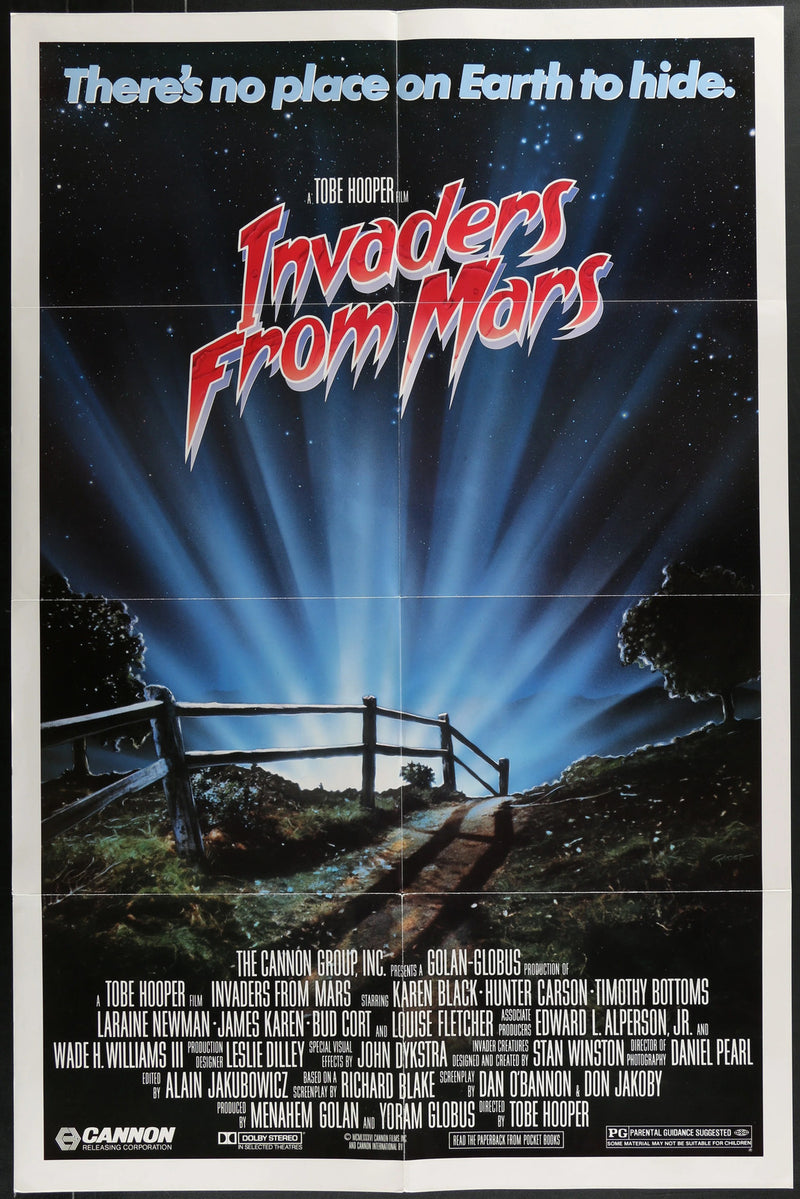 Invaders from Mars (1986) Original Movie Poster Folded 27x41