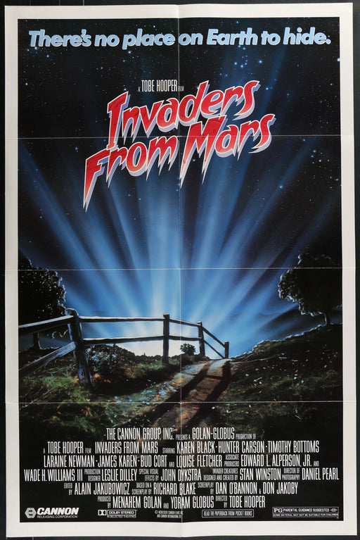 Invaders from Mars (1986) Original Movie Poster Folded 27x41