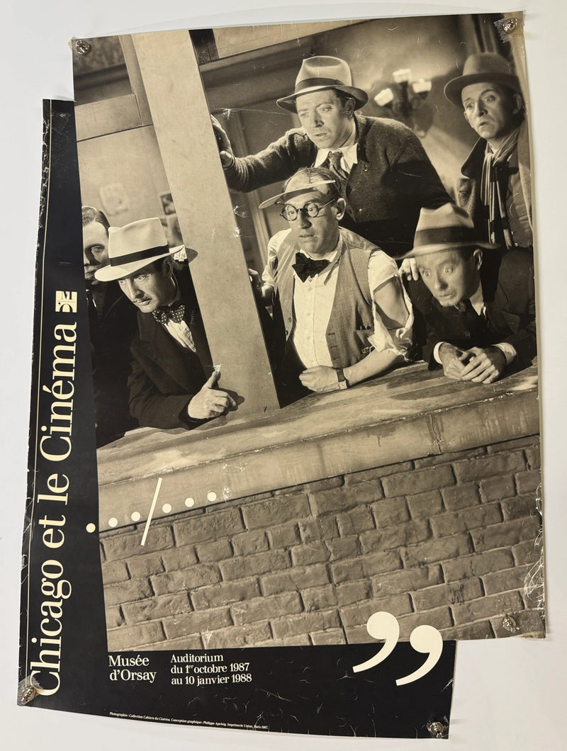 Chicago et le Cinéma (1987) Original French Exhibition Poster 24x33