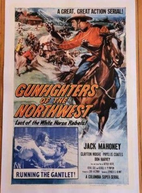 Gunfighters of the Northwest (1954) Linenbacked Restored Columbia Serial Poster