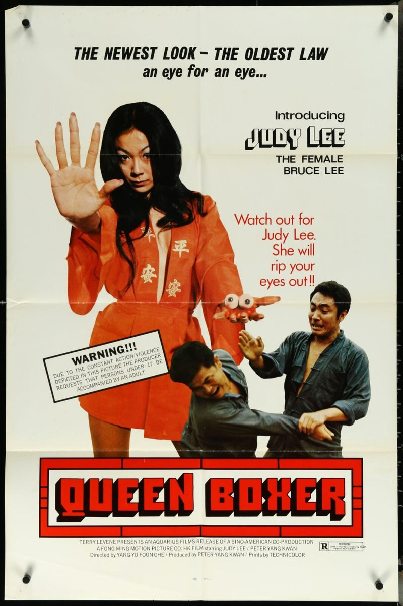 Queen Boxer (1972) Original Movie Poster Folded 27x41