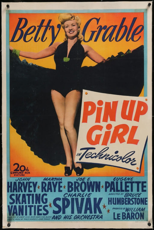 Pin Up Girl (1944) Original Linenbacked Movie Poster 27x41