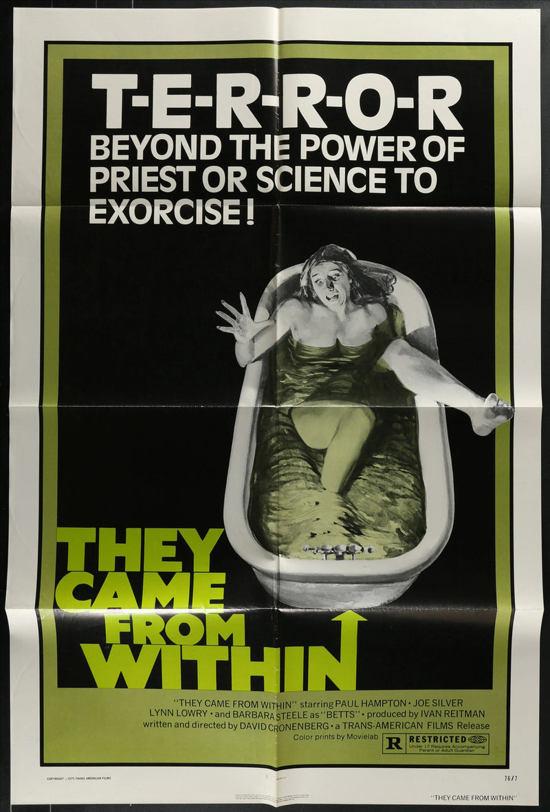 They Came from Within (1976) Original Movie Poster Folded 27x41