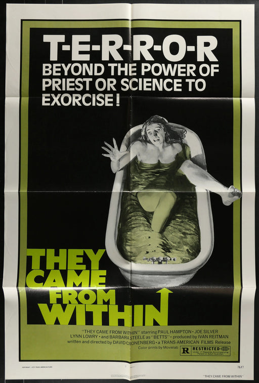 They Came from Within (1976) Original Movie Poster Folded 27x41