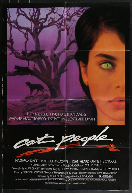 Cat People (1982) Original Movie Poster Folded 27x41