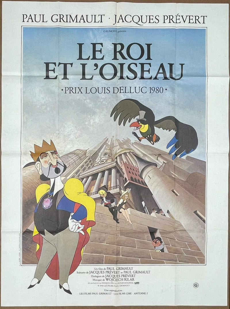 Le Roi et l’Oiseau (1980) Original French Movie Poster Folded 47x63