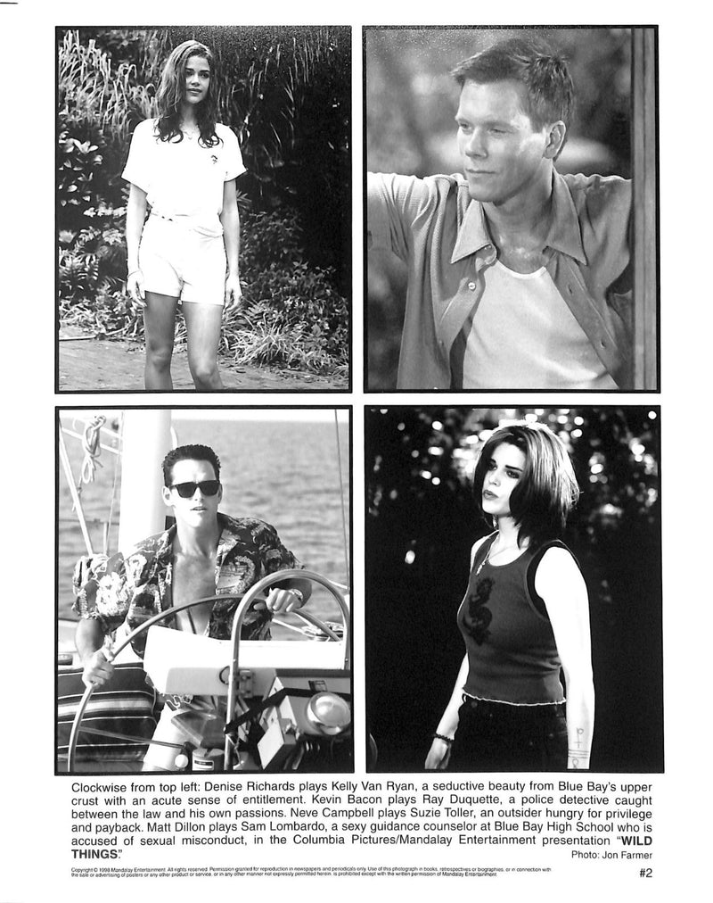 Wild Things (1998) 7 Movie Stills 8x10