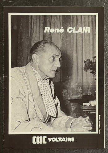 CAC Voltaire – René Clair (1989) Original Poster 8.25x11.75