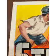 Steel Town (1952) Original Movie Poster 27x41 Folded George Sherman Ann Sheridan