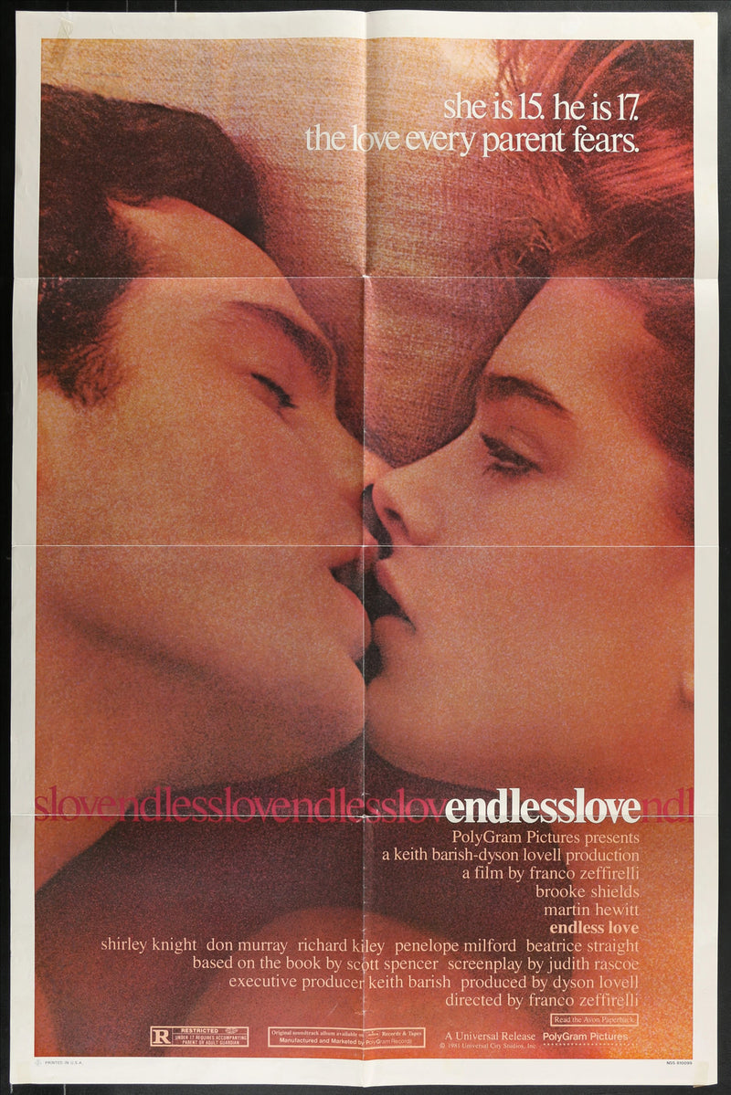 Endless Love (1981) Original Movie Poster Folded 27x41