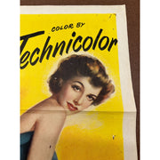 Steel Town (1952) Original Movie Poster 27x41 Folded George Sherman Ann Sheridan