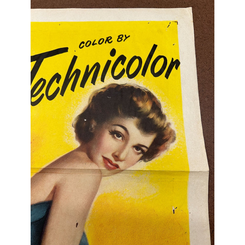 Steel Town (1952) Original Movie Poster 27x41 Folded George Sherman Ann Sheridan
