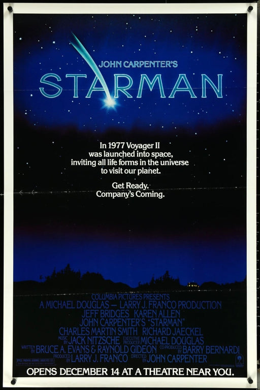 Starman (1984) Original Movie Poster Folded 27x41