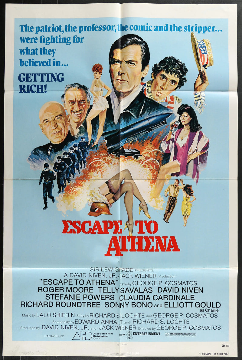 Escape to Athena (1979) Original Movie Poster Folded 27x41