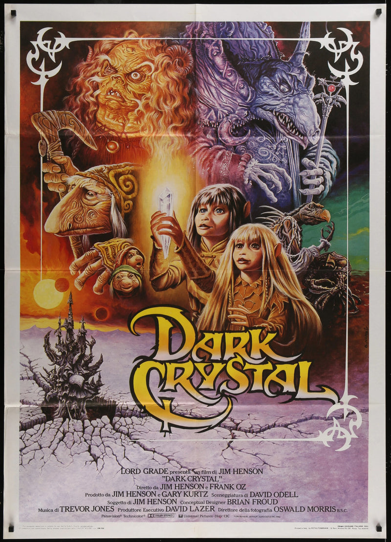 Dark Crystal (1982) Original Italian Movie Poster 1-Panel 39x55