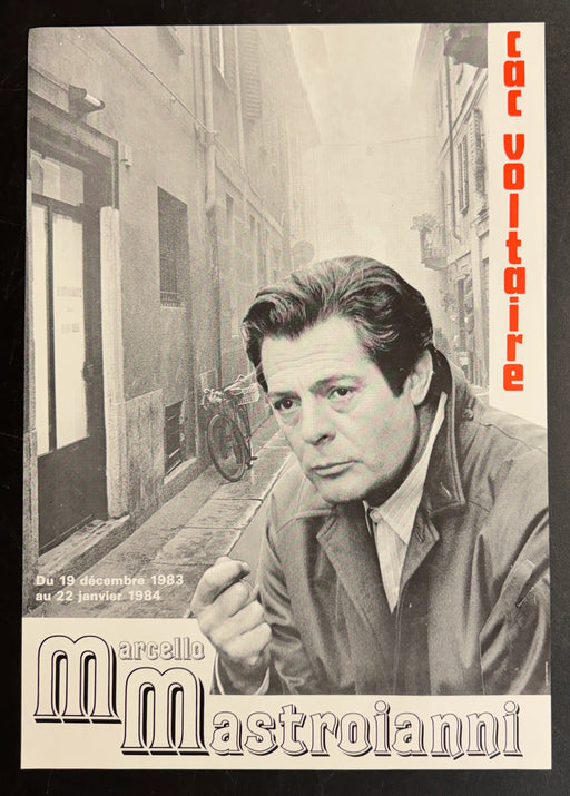 Marcello Mastroianni (1983) CAC Voltaire French Poster Rolled 15.75x22.75