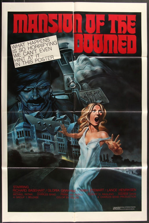 Mansion of the Doomed (1976) Original Movie Poster Folded 27x41
