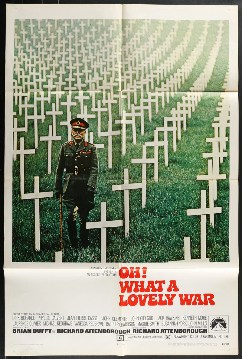 Oh! What a Lovely War (1969) Original Movie Poster Folded 27x41