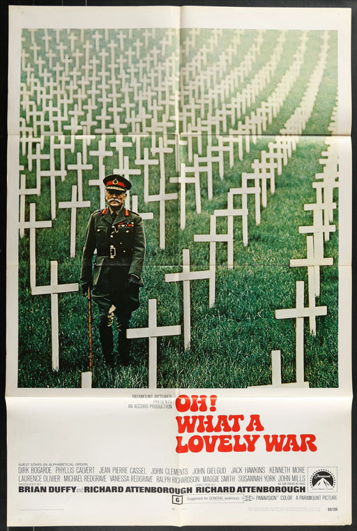 Oh! What a Lovely War (1969) Original Movie Poster Folded 27x41