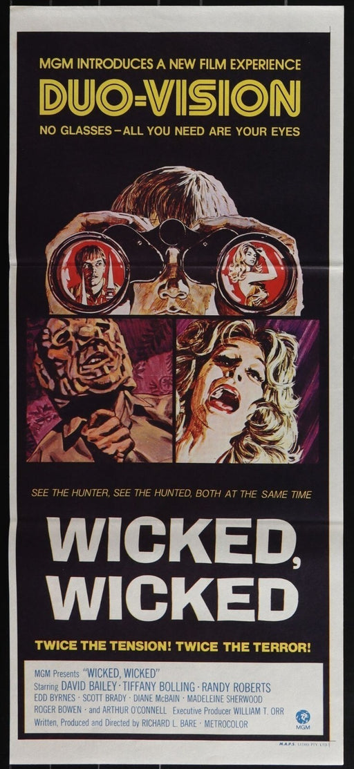 Wicked, Wicked (1973) Original Australian Daybill Poster Folded 13x30
