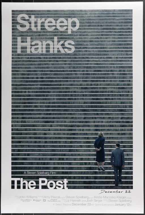 The Post (2017) Original Double-sided Movie Poster Rolled 27x40