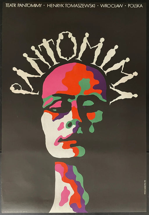 Pantomima (1972) Original Polish Theatre Poster Henryk Tomaszewski 26x38