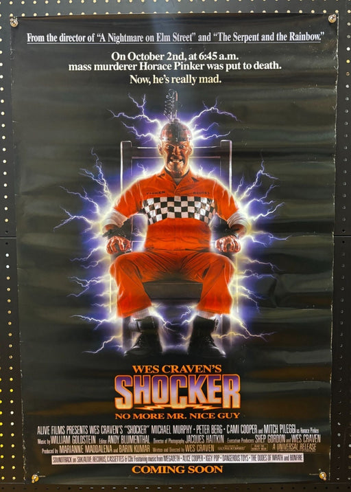SHOCKER (1990) Double-Sided, Original Rolled Poster 27x40
