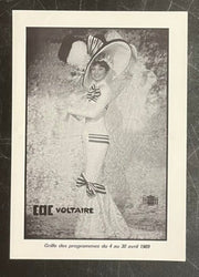 CAC Voltaire – April 1989 Program Poster (1989) Original 8.25x11.75