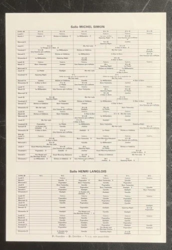 CAC Voltaire – April 1989 Program Poster (1989) Original 8.25x11.75