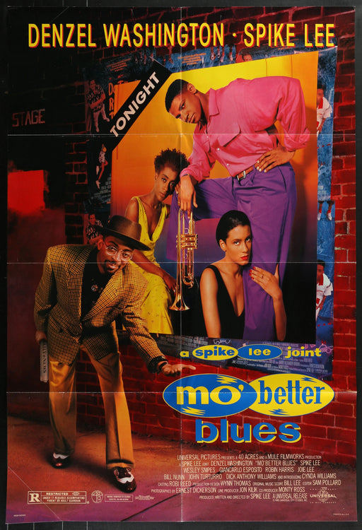 Mo’ Better Blues (1990) Original Movie Poster Folded 27x40