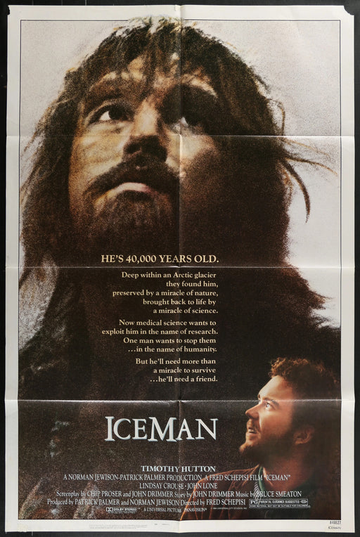Iceman (1984) Original Movie Poster Folded 27x41