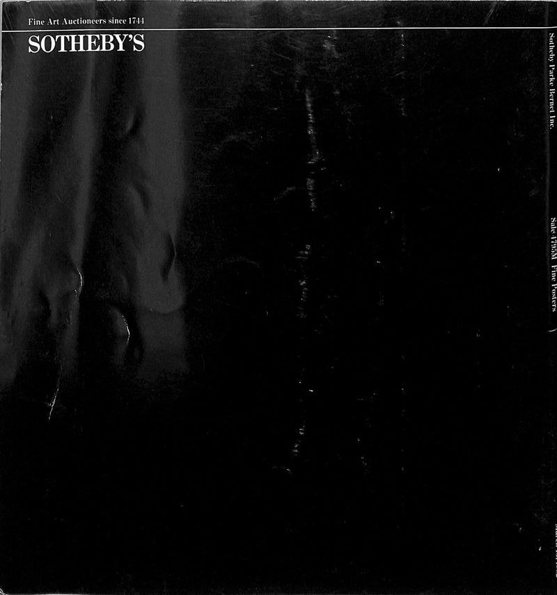 Sotheby's Fine Posters Art Auction Catalog March 13, 1982