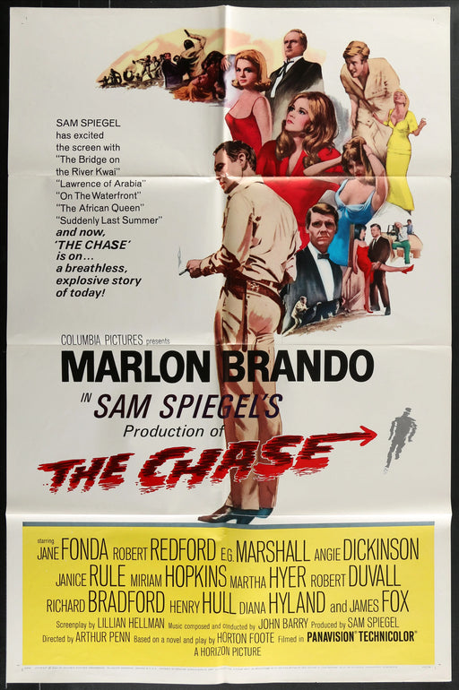 The Chase (1966) Original Movie Poster Folded 27x41