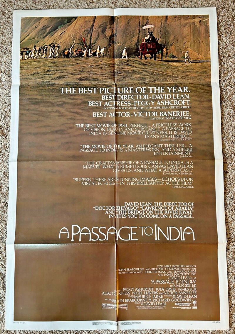 A Passage to India (1984) Original Movie Poster One-Sheet Folded 27x41 BP69