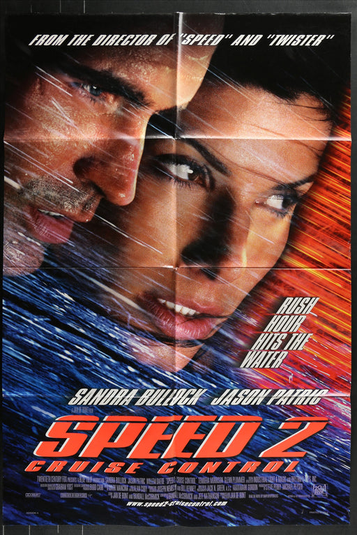 Speed 2: Cruise Control (1997) Original Movie Poster Folded 27x40