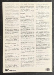 CAC Voltaire – René Clair (1989) Original Poster 8.25x11.75