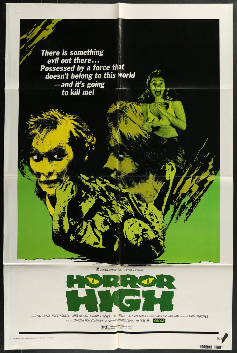 Horror High (1974) Original Movie Poster Folded 27x41