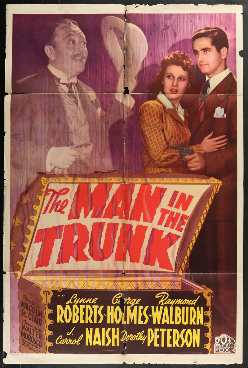 The Man in the Trunk (1942) Original Movie Poster Folded 27x41