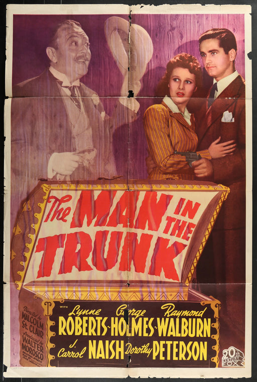The Man in the Trunk (1942) Original Movie Poster Folded 27x41