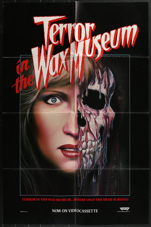 Terror in the Wax Museum (1984) VHS Promo Poster Folded 27x41