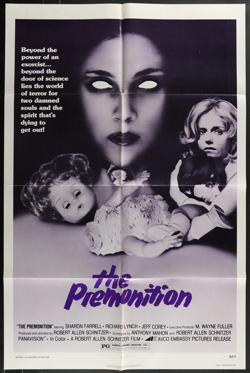 The Premonition (1976) Original Movie Poster Folded 27x41